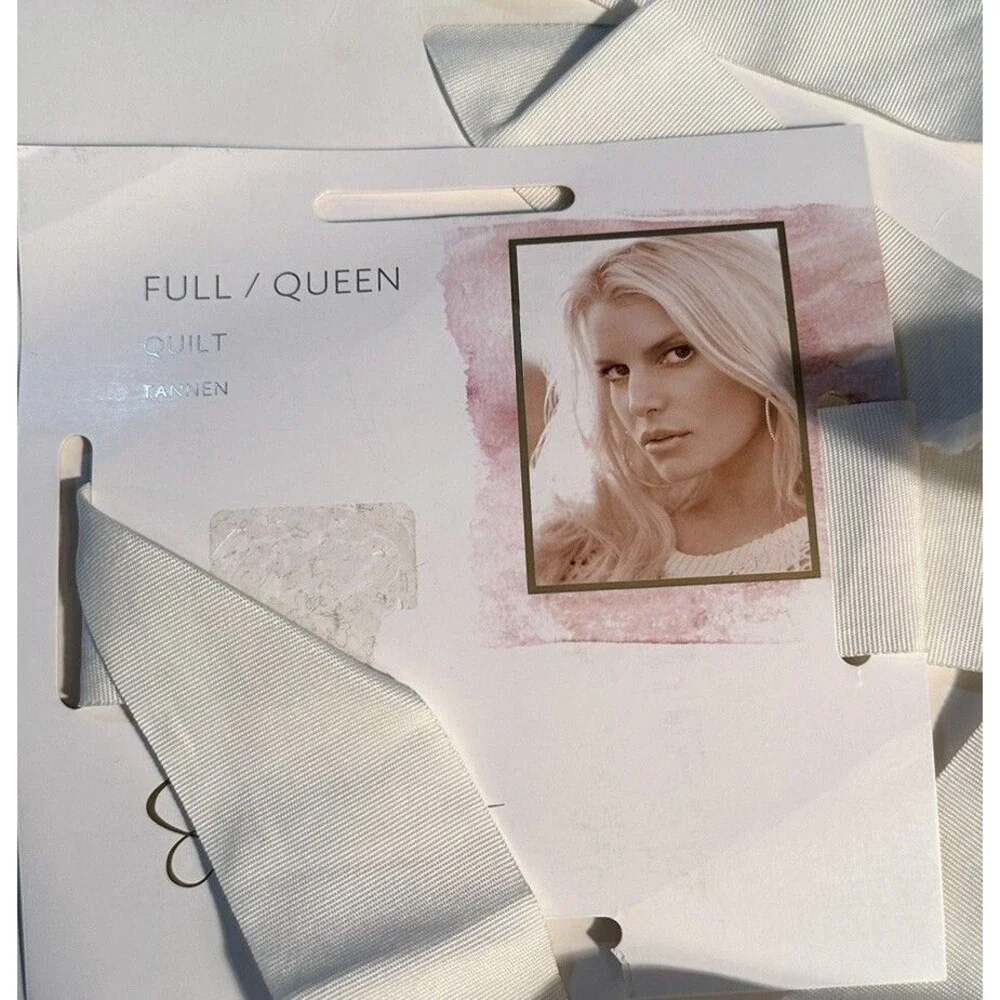 New Cotton Quilt Full/Queen Jessica Simpson Farm life Cottage Core Shabby Chic